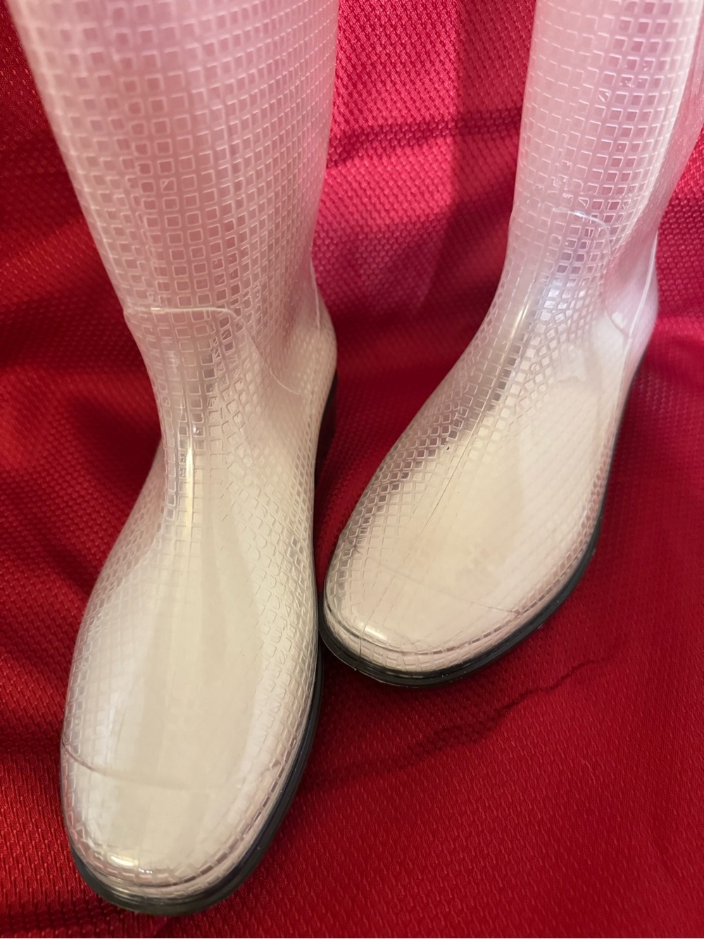 Women's West Blvd Clear Rain Boots Sz 8 1/2 - Picture 3 of 7